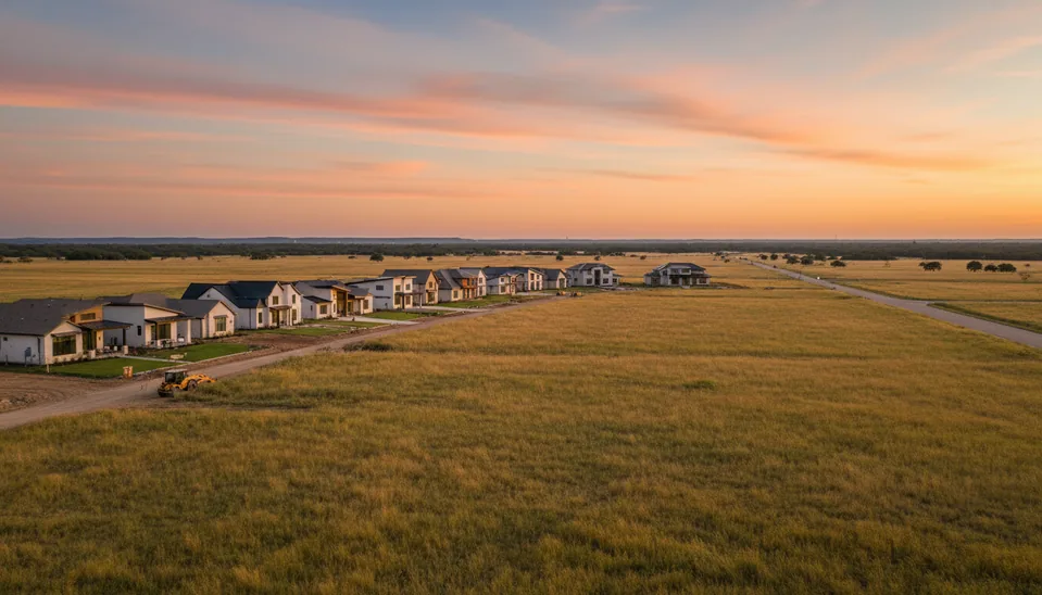 Celina new construction homes near open North Texas land