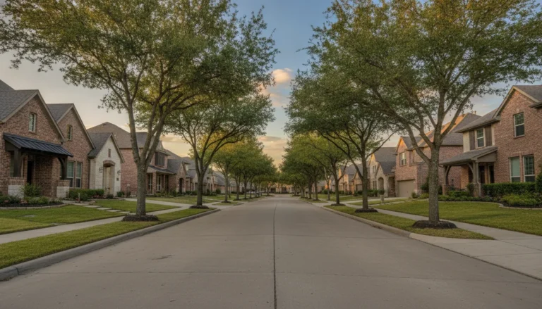 Frisco Texas suburban neighborhood